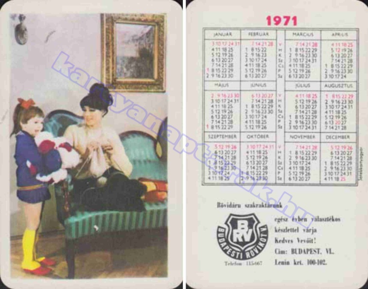 BRV BUDAPESTI RÖVIKÖT VÁLLALAT RÖVIDÁRU SZAKRAKTÁRUNK EGÉSZ ÉVBEN VÁLASZTÉKOS KÉSZLETTEL VÁRJA KEDVES VEVŐIT! 1971_0370.jpg