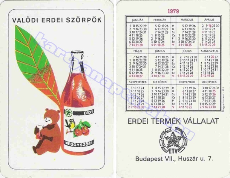 VALÓDI ERDEI SZÖRPÖK MEGGYSZÖRP ETV ERDEI TERMÉK VÁLLALAT ETV BUDAPEST VII., HUSZÁR U. 7. 1979_0324.jpg
