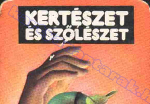 Kertészet és szőlészet újság