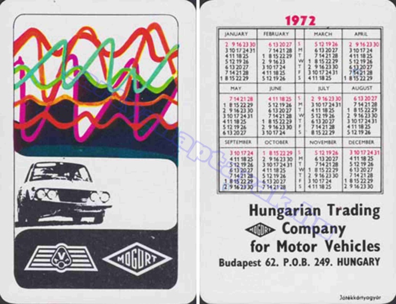MOGÜRT HUNGARIAN TRADING COMPANY FOR MOTOR VEHICLES BUDAPEST 62 P.O.B. 249. HUNGARY 1972_0275.jpg