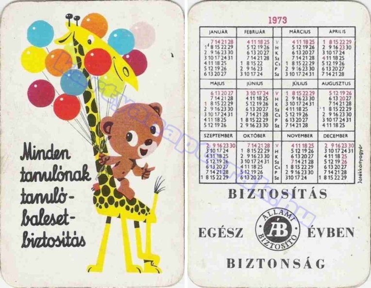 MINDEN TANULÓNAK TANULÓ BALESETBIZTOSÍTÁS BIZTOSÍTÁS EGÉSZ ÉVBEN BIZTONSÁG ÁLLAMI BIZTOSÍTÓ ÁB 1973_0137.jpg