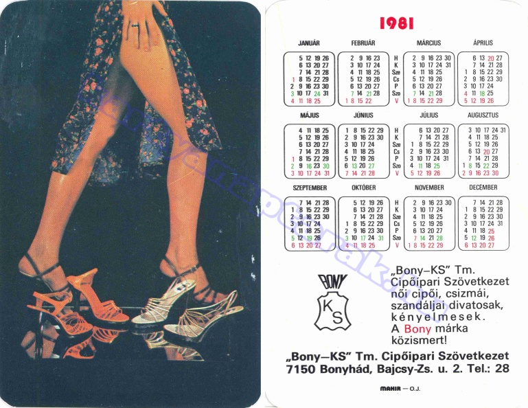 BONY KS TM CIPŐIPARI SZÖVETKEZET BONYHÁD A BONY MÁRKA KÖZISMERT! 1981_0148.jpg