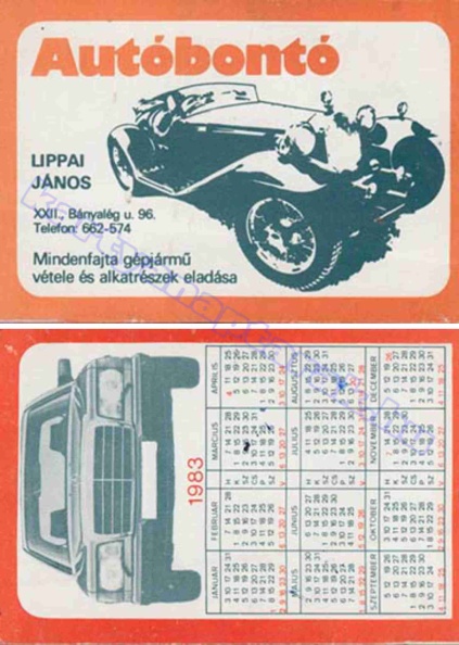 LIPPAI LAJOS AUTÓBONTÓ MINDENFAJTA GÉPJÁRMŰ VÉTELE ÉS ALKATRÉSZEK ELADÁSA 1983_0718.jpg