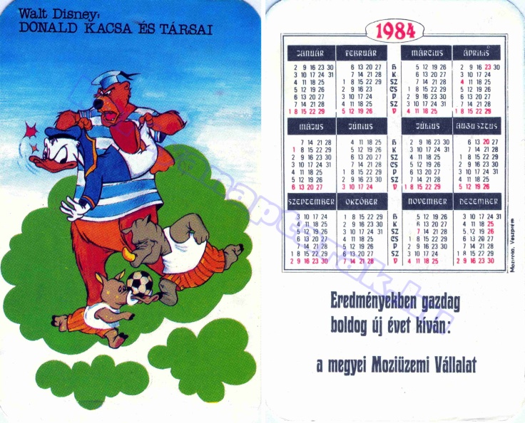WALT DISNEY: DONALD KACSA ÉS TÁRSAI BUÉK A MEGYEI MOZIÜZEMI VÁLLALAT 1984_0012.jpg