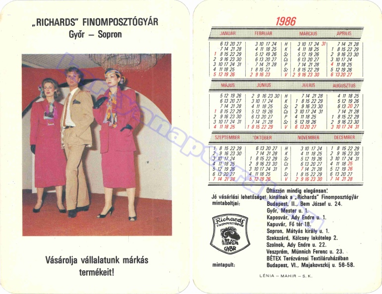 RICHARDS FINOMPOSZTÓGYÁR GYŐR - SOPRON VÁSÁROLJA VÁLLALATUNK MÁRKÁS TERMÉKEIT! 1986_0020.jpg